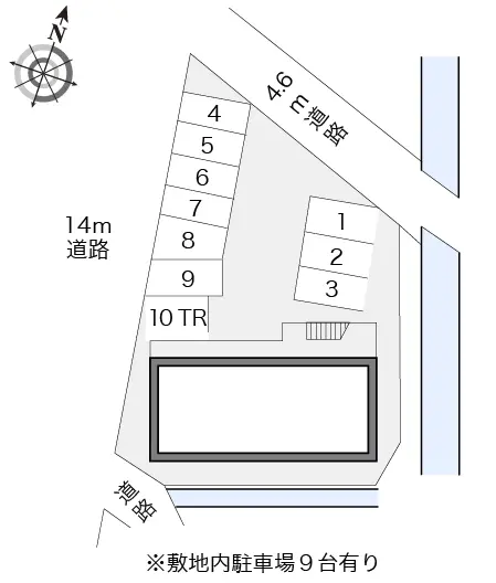 ★手数料０円★島田市稲荷４丁目　月極駐車場（LP）